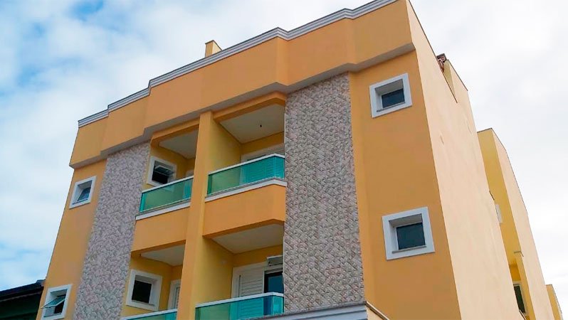 Fachada do Suíça no bairro Parque das Nações, Santo André